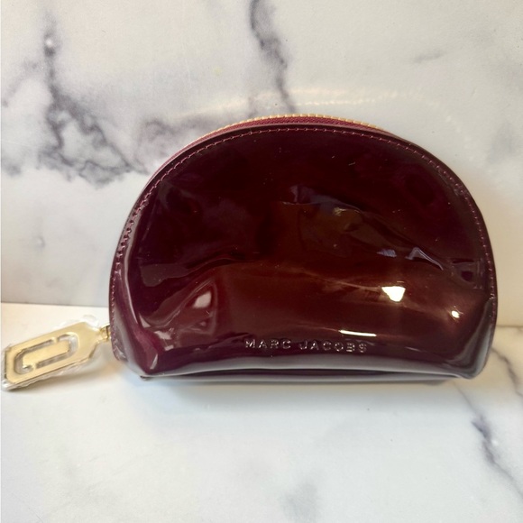 Marc Jacobs Patent Leather Cosmetic Bag + No Angel Liquid Lip Crème + Set - NEW - Picture 2 of 7